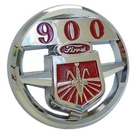 FDS312 Hood Emblem 900, Chrome Plated, 575 Across  Fits Ford 900, 950, 960